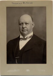 Thomas Brackett Reed (1839-1902), político americano; foto por Notman Photography Co. (impressão de brometo de prata)